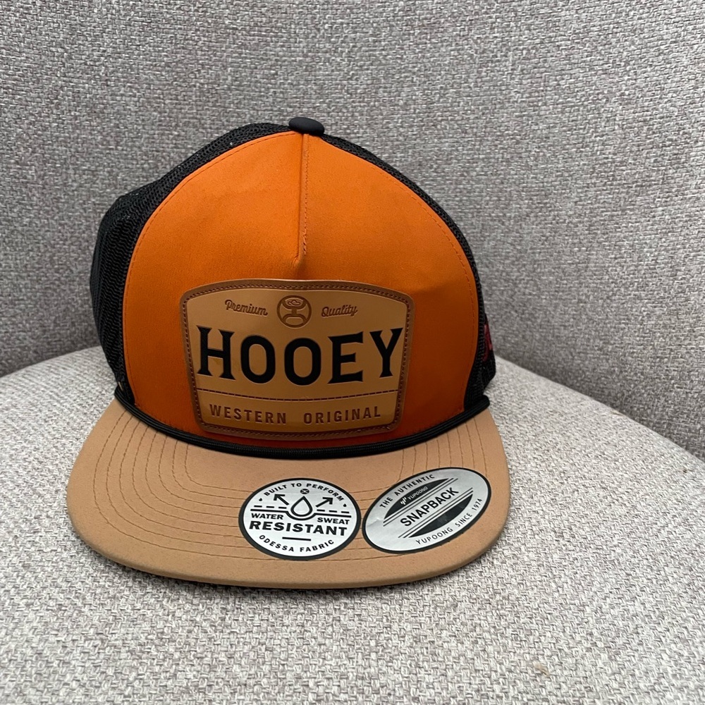 HOOEY- "Trip" Orange/Black Trucker Cap.